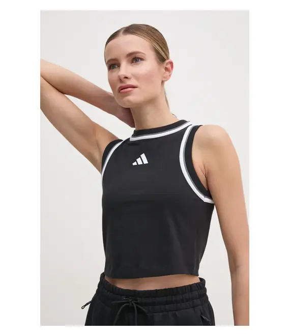Top adidas W CB Color Pop χρώμα: μαύρο, JG4180