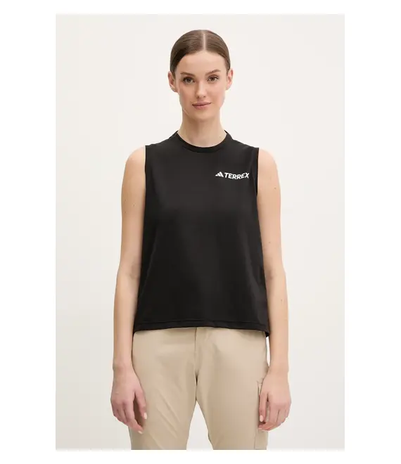 Αθλητικό top adidas TERREX Multi γυναικείο, χρώμα: μαύρο, JF4183