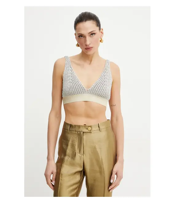 Top Pinko χρώμα: γκρι, 105178 A2LN
