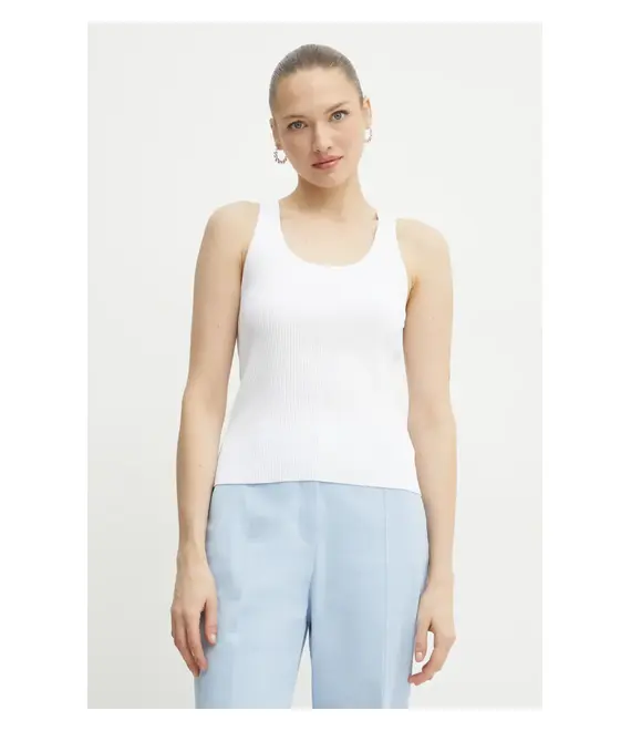 Top MICHAEL Michael Kors χρώμα: άσπρο, MR5615433D