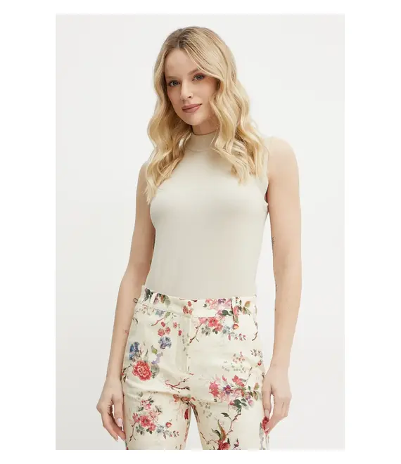 Γιλέκο Weekend Max Mara χρώμα: μπεζ, 2515361061600