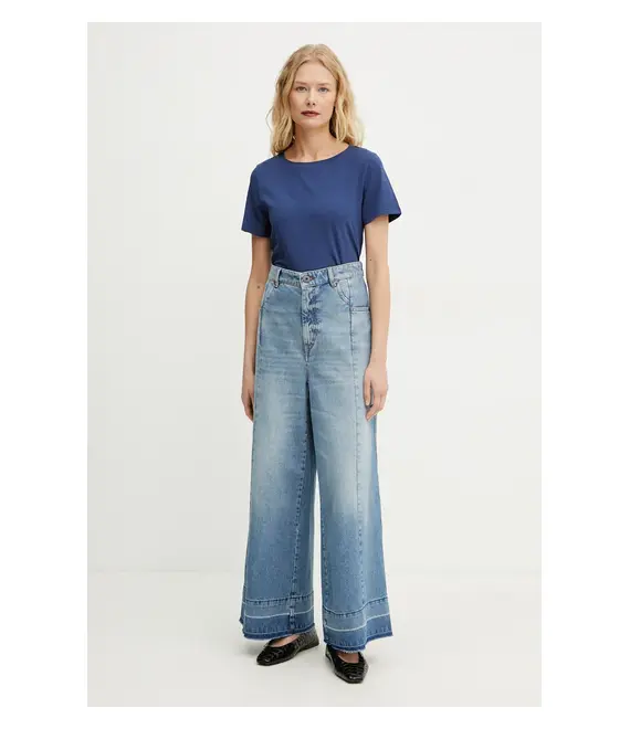 Μπλουζάκι Weekend Max Mara χρώμα: ναυτικό μπλε, 2515971022600