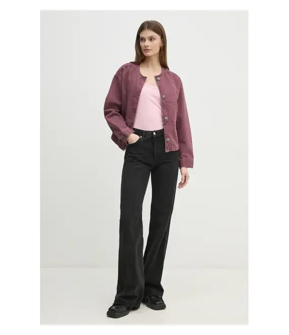 Βαμβακερό τοπ United Colors of Benetton χρώμα: ροζ, 3GA2DH010