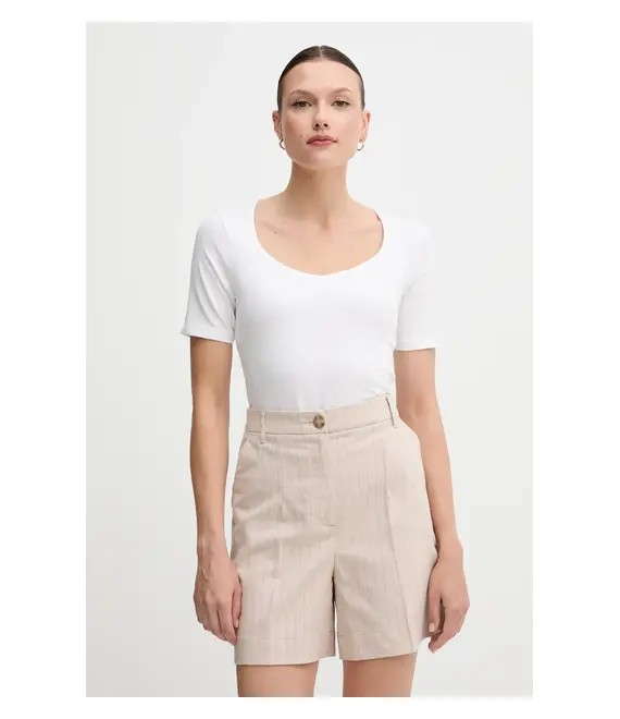 Μπλουζάκι United Colors of Benetton χρώμα: άσπρο, 3FJHD401P
