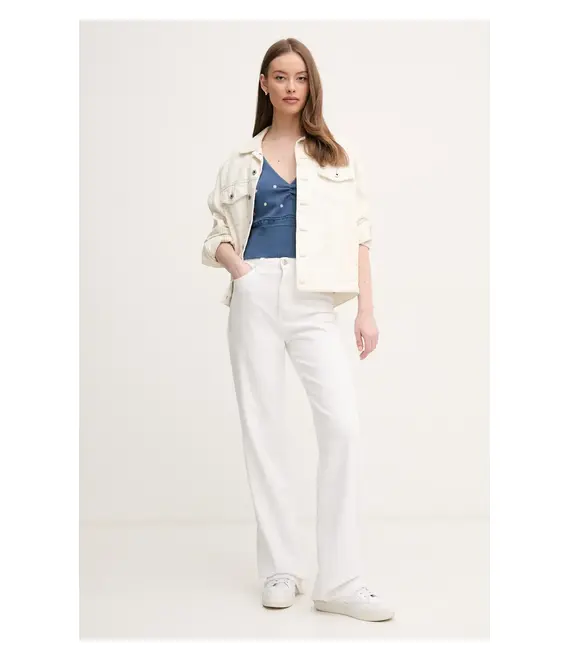 Βαμβακερό τοπ United Colors of Benetton χρώμα: ναυτικό μπλε, 10C1EH01A