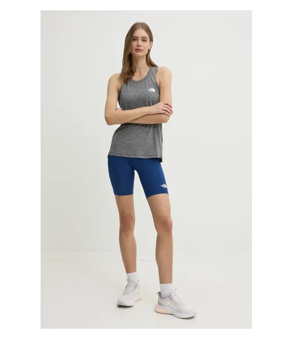 Αθλητικό top The North Face Flex γυναικείο, χρώμα: γκρι, NF0A8BRT5S51