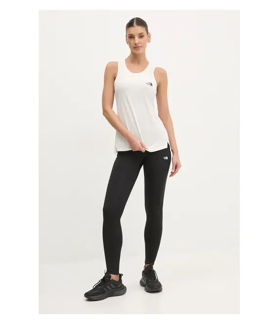 Αθλητικό top The North Face Flex γυναικείο, χρώμα: μπεζ, NF0A8BRTQLI1