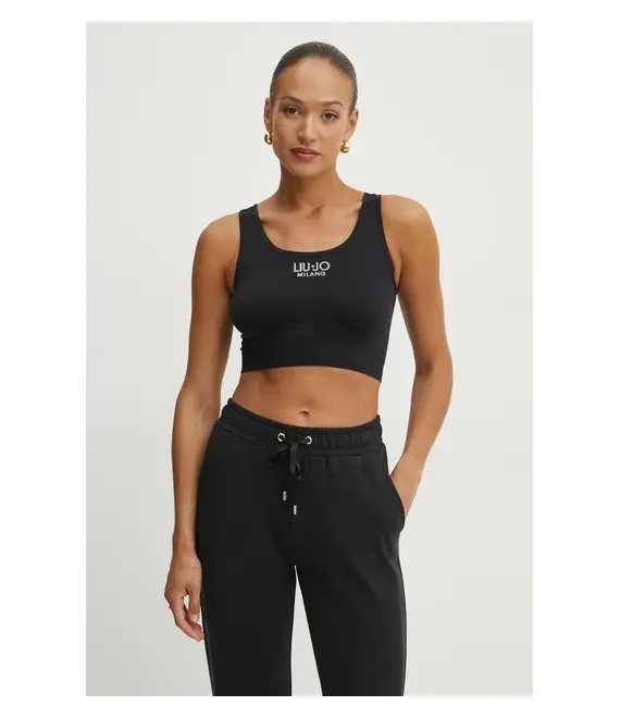 Top Liu Jo χρώμα: μαύρο, TA5106 J4867
