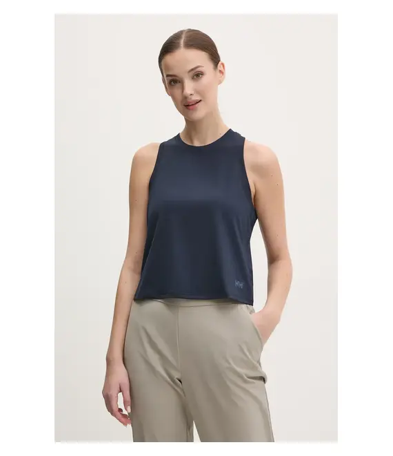 Αθλητικό top Helly Hansen Ocean Cropped γυναικείο, χρώμα: ναυτικό μπλε, 34269