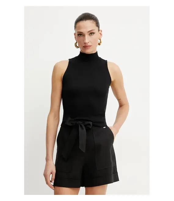 Top Guess PRISCILLA χρώμα: μαύρο, W4BP57 KCNV2