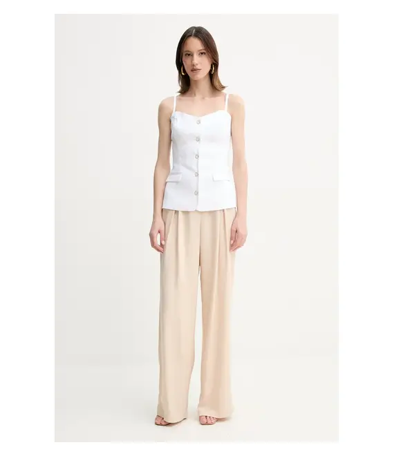 Λευκή μπλούζα Guess ISABEAU γυναικεία, χρώμα: άσπρο, W5GH0L WH5L2