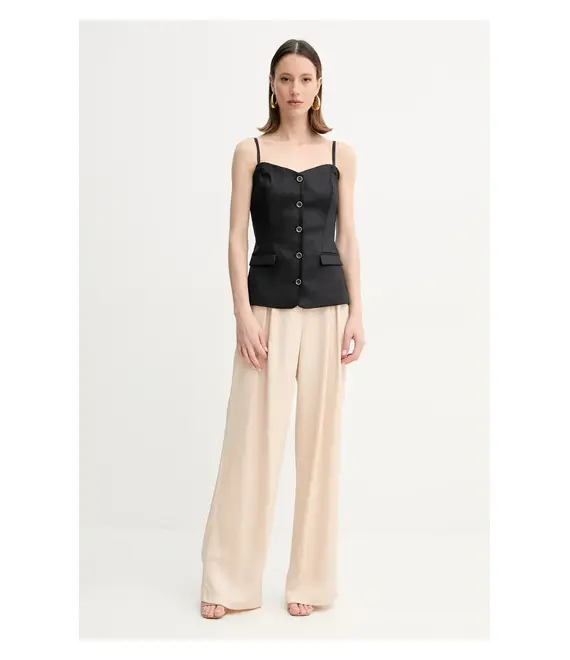 Λευκή μπλούζα Guess ISABEAU γυναικεία, χρώμα: μαύρο, W5GH0L WH5L2