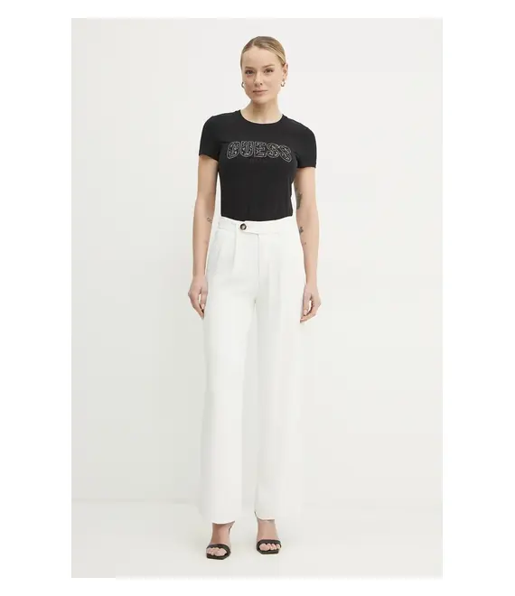 Μπλουζάκι Guess χρώμα: μαύρο, W5GI04 J1314