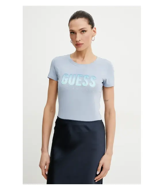 Μπλουζάκι Guess DEGRADE χρώμα: μπλε, W5GI14 J1314