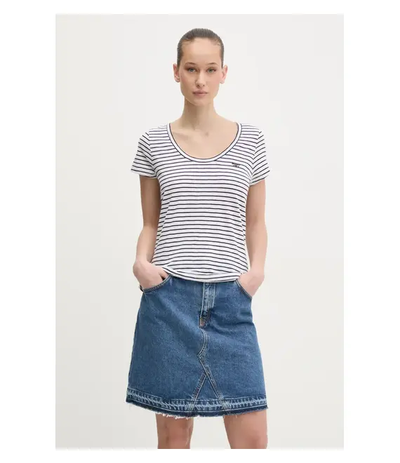 Μπλουζάκι Superdry χρώμα: ναυτικό μπλε, W1011381A-F7W