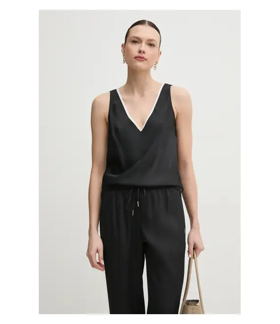 Top Calvin Klein χρώμα: μαύρο, K20K208185