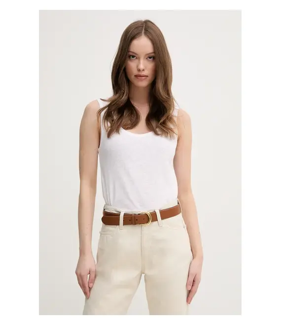 Λευκό τοπ Calvin Klein χρώμα: άσπρο, K20K208396