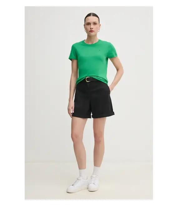 Βαμβακερό μπλουζάκι Tommy Hilfiger γυναικείο, WW0WW44433