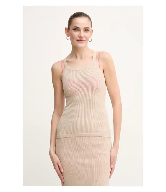 Top Dkny χρώμα: μπεζ, DJ5R0533