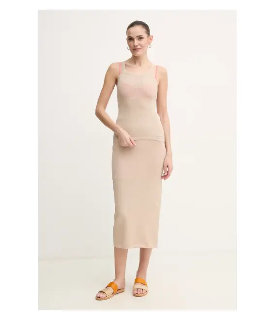 Top Dkny χρώμα: μπεζ, DJ5R0533