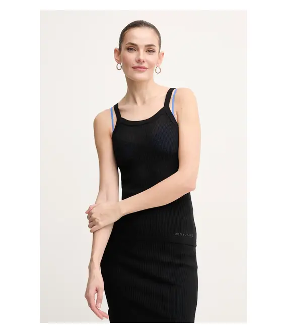 Top Dkny χρώμα: μαύρο, DJ5R0533