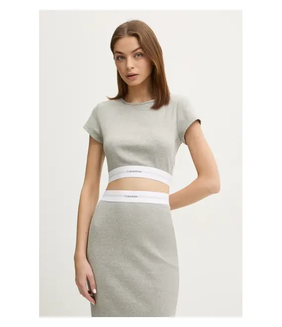 Μπλουζάκι Calvin Klein Underwear χρώμα: γκρι, LV00QS7349