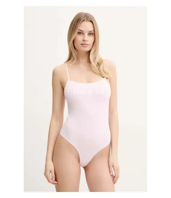 Κορμάκι Guess NEW CARRIE χρώμα: ροζ, O5RM11 KBBU1