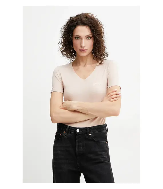 Μπλουζάκι Guess χρώμα: πορτοκαλί, O5GI00 KBBU1