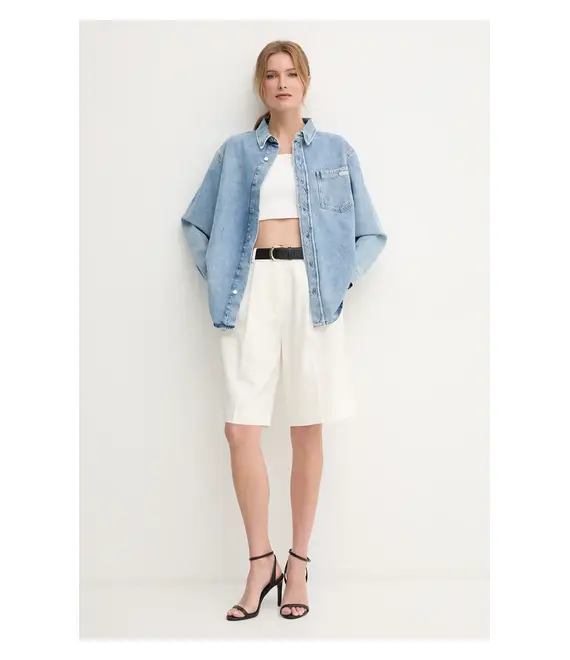 Top Calvin Klein Jeans χρώμα: μπεζ, J20J225195