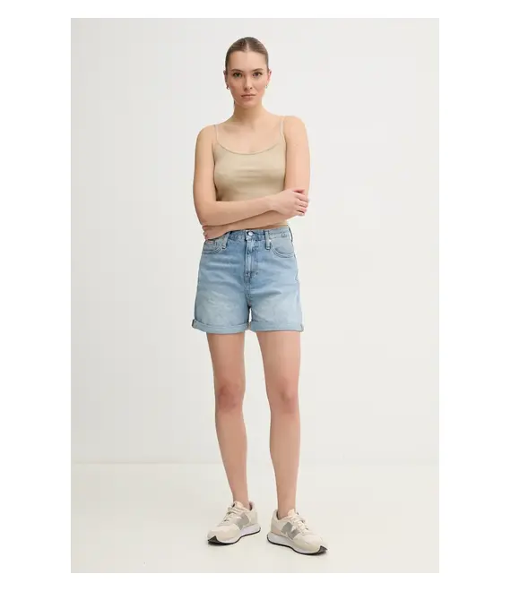 Top Calvin Klein Jeans χρώμα: μπεζ, J20J225312