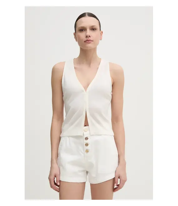 Μπλουζάκι Calvin Klein Jeans χρώμα: μπεζ, J20J225316