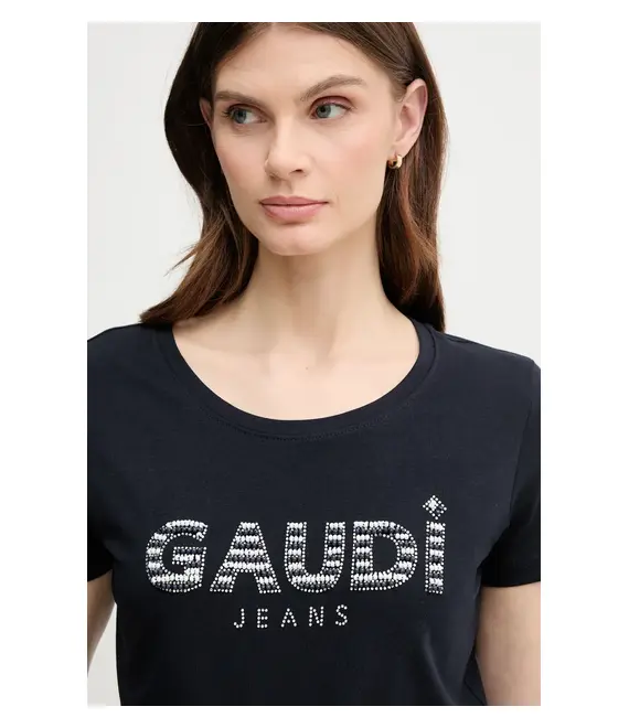 Μπλουζάκι Gaudi χρώμα: ναυτικό μπλε, 511BD64021