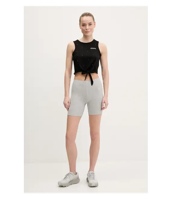 Βαμβακερό τοπ Guess PRIMULA χρώμα: μαύρο, V5GI01 I3Z14