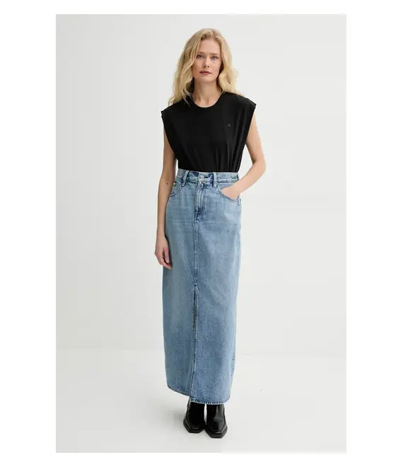 Βαμβακερό τοπ G-Star Raw χρώμα: μαύρο, D26147-D626