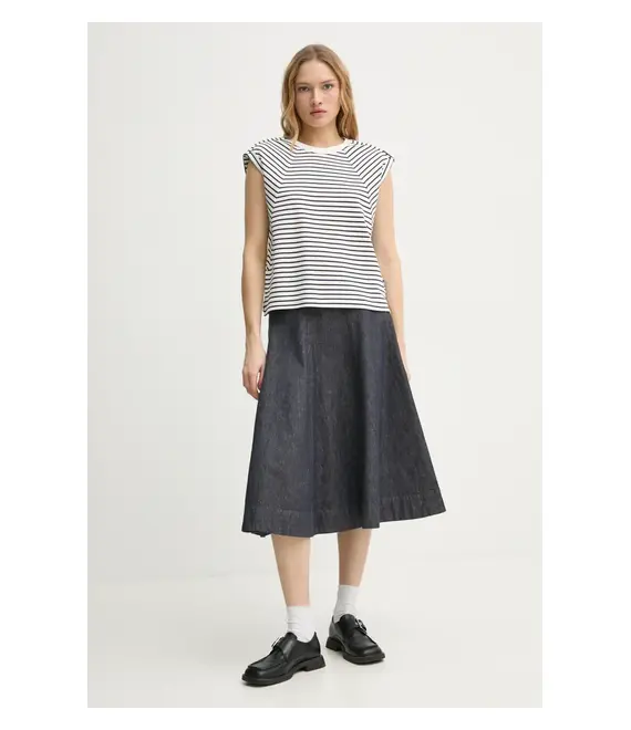 Βαμβακερό τοπ G-Star Raw χρώμα: μπεζ, D26457-D979