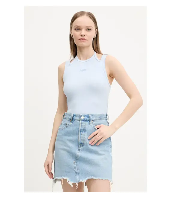 Top Tommy Jeans χρώμα: μπλε, DW0DW20325