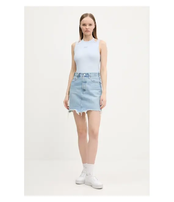 Top Tommy Jeans χρώμα: μπλε, DW0DW20325