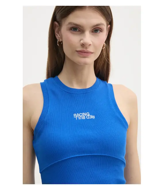 Top Red Bull Racing x Pepe Jeans LOGO RIB TANK χρώμα: μπλε, RL500011