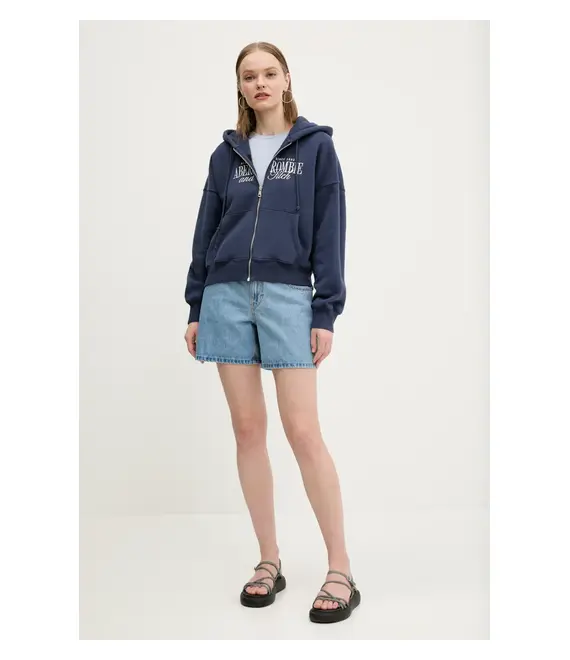Μπλουζάκι Hollister Co. χρώμα: μπλε, KI339-5044