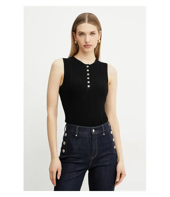 Top Marciano Guess GIADA χρώμα: μαύρο, 5GGR04 5874Z