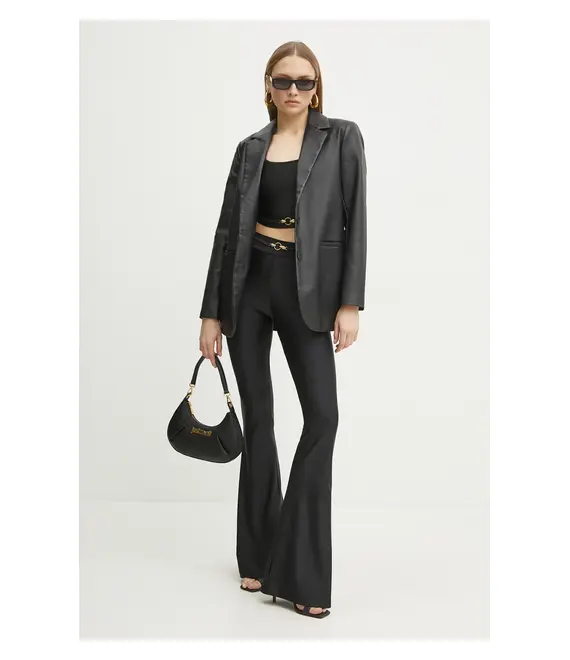 Top Just Cavalli χρώμα: μαύρο, 78PAM2A6 J0108