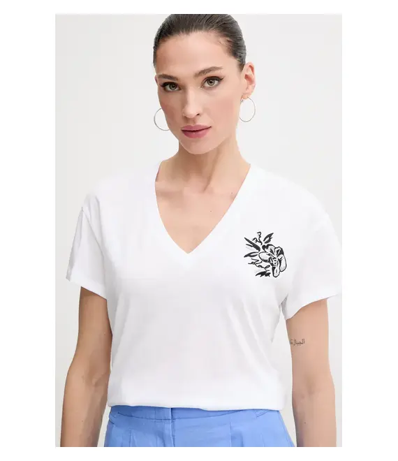 Μπλουζάκι Karl Lagerfeld χρώμα: άσπρο, A2W17059