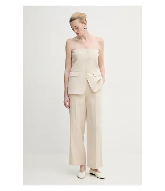 Μπλουζάκι ISABELLE BLANCHE χρώμα: μπεζ, IS25SS-C051-T004