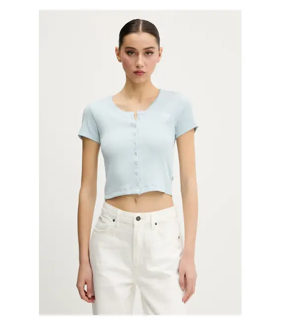 Μπλουζάκι Guess Jeans χρώμα: μπλε, W5GP27 KA0H1