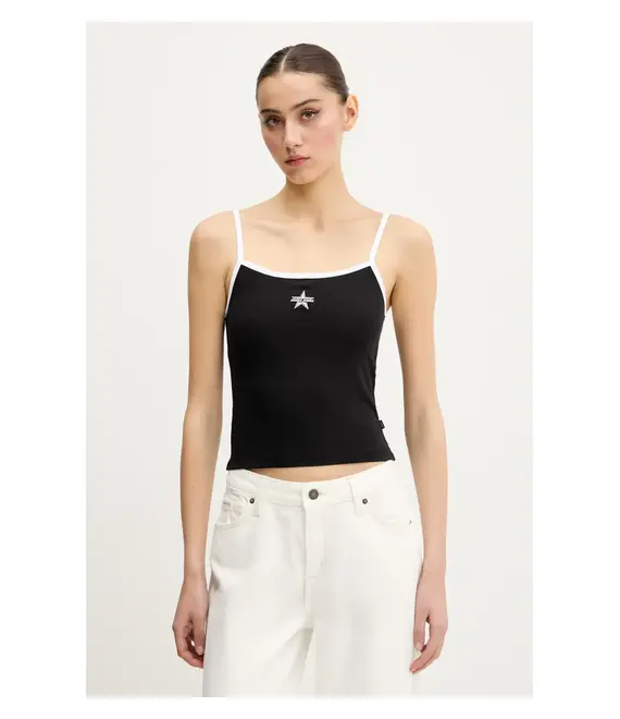 Top Guess Jeans χρώμα: μαύρο, W5GP37 J1314