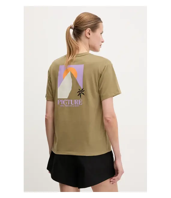 Μπλουζάκι Picture Timont χρώμα: πράσινο, WTS0587
