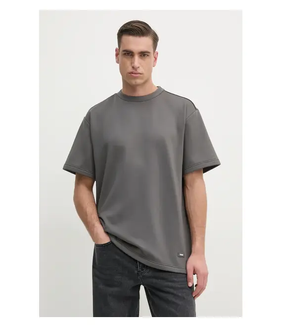 Μπλουζάκι Rains Sintra Fleece Tee χρώμα: γκρι, 21800.13