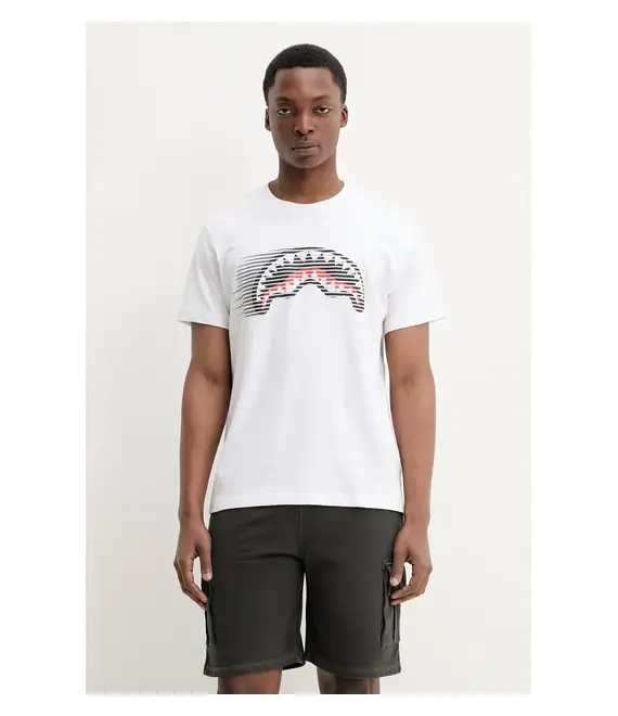 Βαμβακερό μπλουζάκι Sprayground χρώμα: άσπρο, SP721WHT