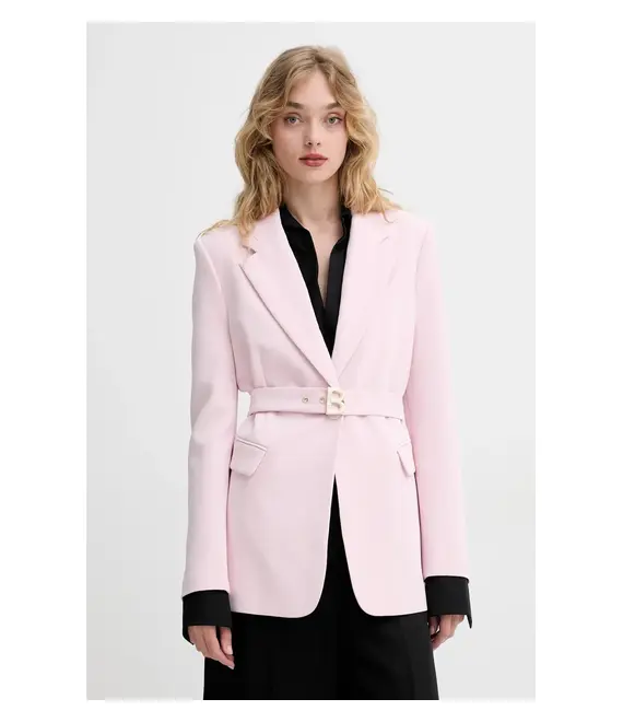 Σακάκι Blugirl Blumarine χρώμα: ροζ, RA5151.T2968