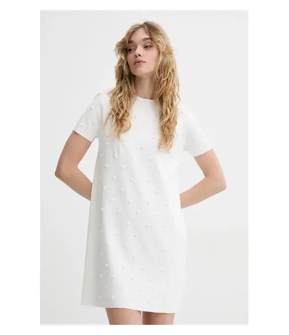 Φόρεμα Blugirl Blumarine χρώμα: μπεζ, RA5100.MS46M